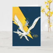 幻想的な獣たちサンダーバード カード (黄色い花)