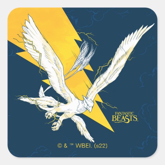 幻想的な獣たちサンダーバード スクエアシール (正面)