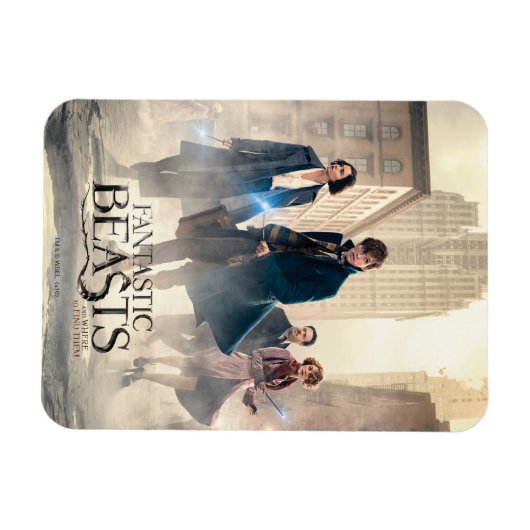 幻想的な獣とそれらを見つける場所™シティフォグ マグネット (横)