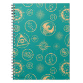 幻想的な獣とそれらを見つける場所™パターン ノートブック (正面)