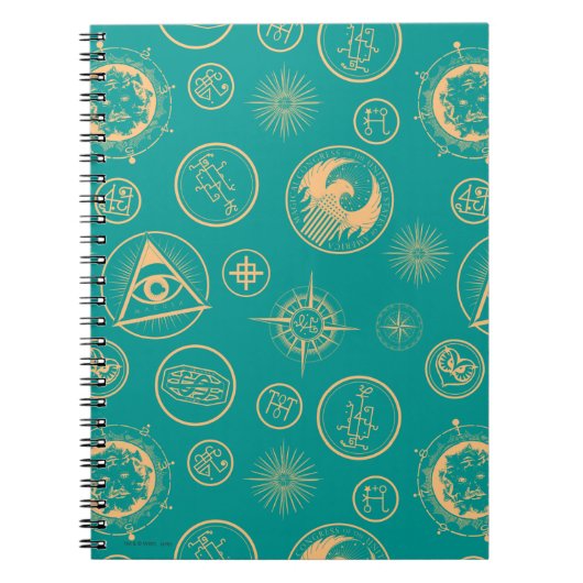 幻想的な獣とそれらを見つける場所™パターン ノートブック (正面)