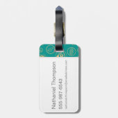 幻想的な獣とそれらを見つける場所™パターン ラゲッジタグ (裏面縦)