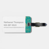 幻想的な獣とそれらを見つける場所™パターン ラゲッジタグ (裏面横)