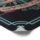 幻想的な獣と見つける場所™ブリーフケース ポスター (角)