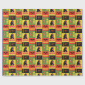 幻想的な獣のヴィンテージパターン ラッピングペーパー (フラット)