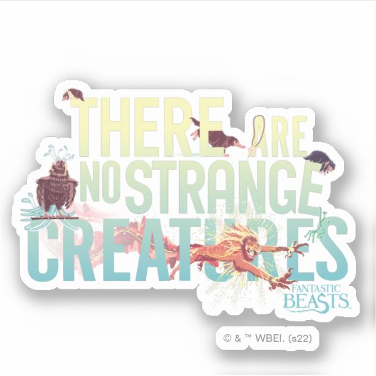幻想的な獣 – 奇妙な生き物はない シール (正面)