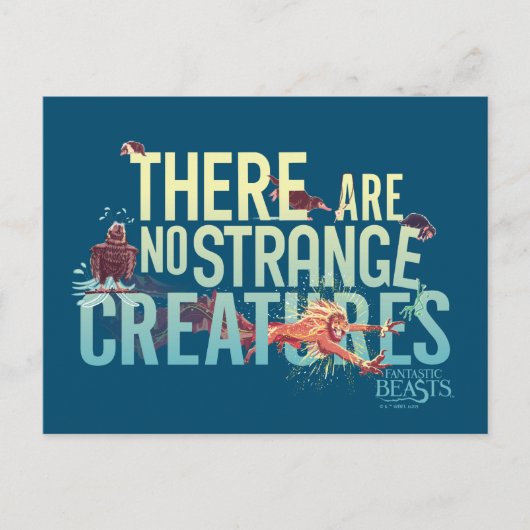 幻想的な獣 – 奇妙な生き物はない ポストカード (正面)
