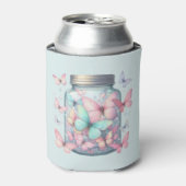 幻想的な瓶の中の蝶々 缶クーラー (缶正面)
