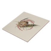 幻想的な生き物を魅了するアールヌーボー・セダー タイル (側面)