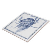 幻想的な生き物エンチャントアールヌーボーデルフト タイル (側面)