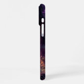 幻想的な発光ポータルを持つ魔法の木 iPhoneケース (左側面)