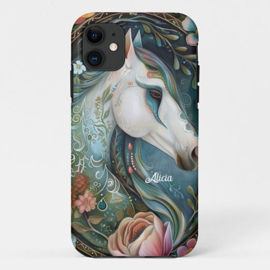 幻想的な白馬 Case-Mate iPhoneケース (裏面)