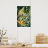 幻想的な眠れる竜の結晶 ポスター (キッチン)