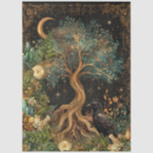 幻想的な空想の天体アートコラージュ・デコパージュ 薄葉紙 (正面)