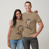 幻想的な自然の小さな緑の鳥の少年 Tシャツ (ユニセックス)