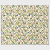 幻想的な色ドリームキャッチャーのパターン ラッピングペーパー (フラット)