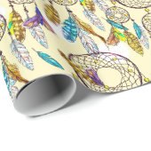 幻想的な色ドリームキャッチャーのパターン ラッピングペーパー (ロールコーナー)