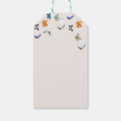 幻想的な花のボホバタフライサンクス ギフトタグ (裏面)