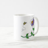 幻想的な花のマグカップ コーヒーマグカップ (正面右)