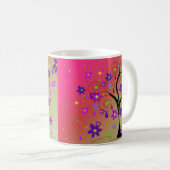 幻想的な花の木 コーヒーマグカップ (正面右)