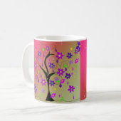 幻想的な花の木 コーヒーマグカップ (正面左)