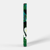 幻想的な花の水彩シームレスパターンa iPhoneケース (右側面)