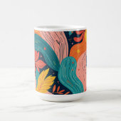 幻想的な花の流れるマグ コーヒーマグカップ (中央)