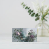 幻想的な花の滝の霞んだ風景 名刺 (スタンド正面)
