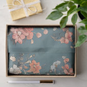 幻想的な花の牛 薄葉紙 (ギフト)