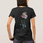 幻想的な花のTシャツ Tシャツ (裏面)