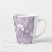 幻想的な花柄ラテマグ カフェラテマグ (右)