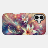 幻想的な花柄 iPhoneケース (裏面横)