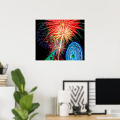 幻想的な花火ポスター ポスター (ホームオフィス)