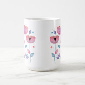 幻想的な花 コーヒーマグカップ (中央)