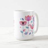 幻想的な花 コーヒーマグカップ (正面右)