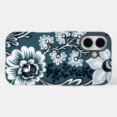 幻想的な花(スレート・ティール) ファインアート Case-Mate iPhoneケース (裏面 (横))