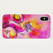 幻想的な花 ピンク 黄色 紫 Case-Mate iPhoneケース (裏面(横))