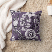 幻想的な花(プラム)ファインアート クッション (ブランケット)
