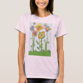 幻想的な花 Tシャツ (正面)