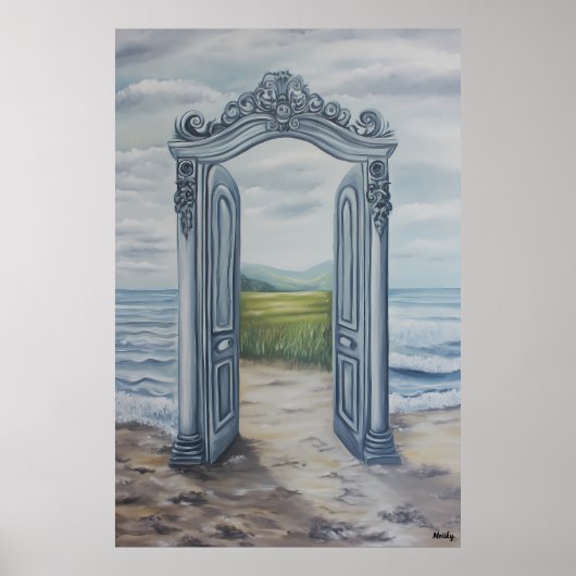 幻想的な華美ランドスケープPosへの夢のような出入り口 ポスター (正面)
