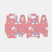 幻想的な虹の一角模様の誕生日パーティー フェイバーボックス (折り畳みなし)