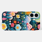 幻想的な虹の庭 フローラルファンタジーパターン Case-Mate iPhoneケース (裏面 (横))