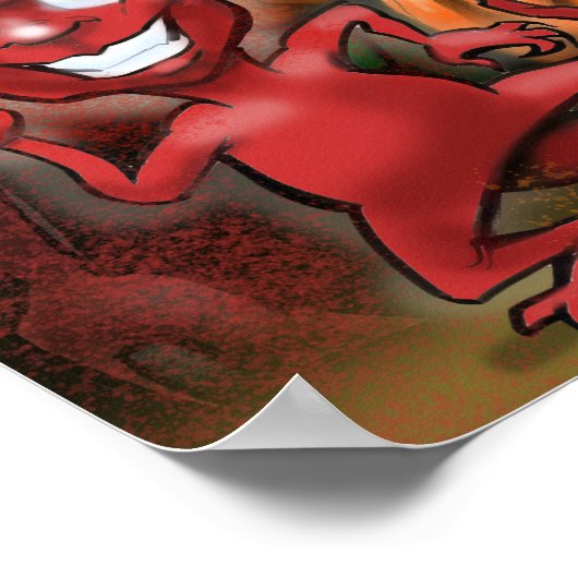 幻想的な虹の生き物ポスター ポスター (角)