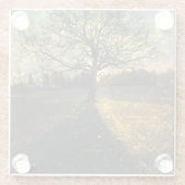 幻想的な蛍 ガラスコースター (裏面)