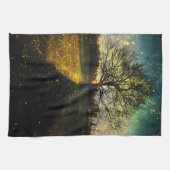 幻想的な蛍 キッチンタオル (横)