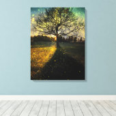 幻想的な蛍 キャンバスプリント (インサイチュ (ウッドフロア))