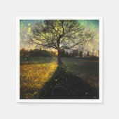 幻想的な蛍 スタンダードカクテルナプキン (正面)