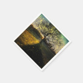 幻想的な蛍 スタンダードカクテルナプキン (角)