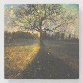 幻想的な蛍 ストーンコースター (正面)