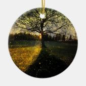 幻想的な蛍 セラミックオーナメント (正面)